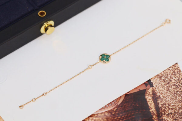 Toxse  Star And Sun 4 Motif Pink Gold Malachite Bracelet - Image 5