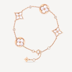 Toxse Star And Sun 4 Motif White Mop Pink Gold Bracelet
