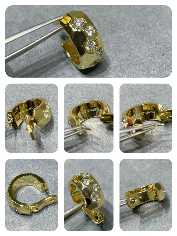 Toxse Bee Love Diamond Hoop Earrings - Image 7