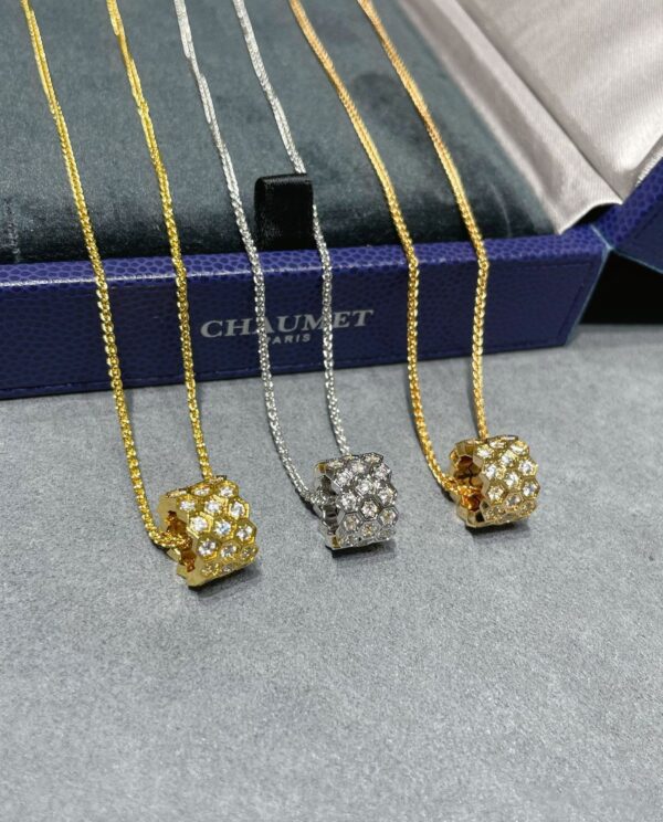 Toxse Bee Love Diamond Paved 3 Row Necklace - Image 3