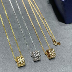 Toxse Bee Love Diamond Paved 3 Row Necklace