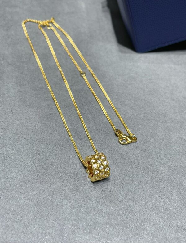 Toxse Bee Love Diamond Paved 3 Row Necklace - Image 4