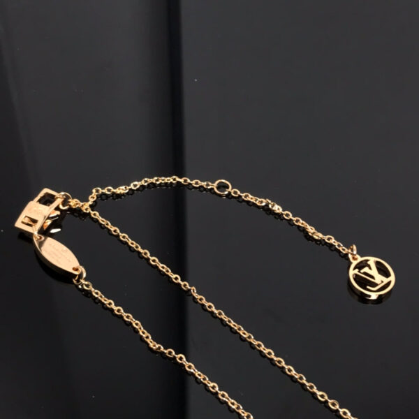 Toxse  Color Blossom Pink Mop Sun Gold Necklace - Image 4