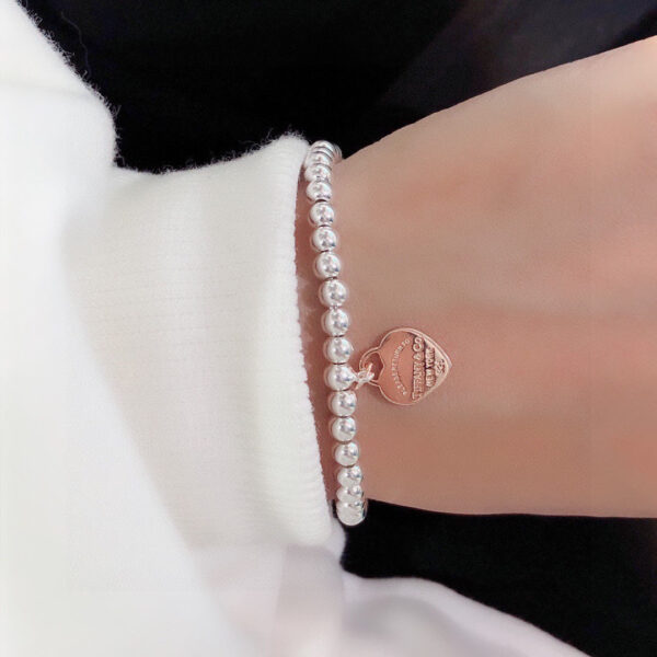 Toxse T - Jewelry Return Bracelet With Rose Gold Heart Charm - Image 3