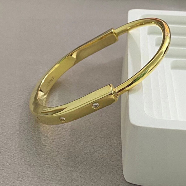 Toxse T - Jewelry Lock Half Diamond Bracelet - Image 2