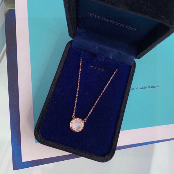 Toxse T - Jewelry Circle Pendant Rose Gold Necklace - Image 5