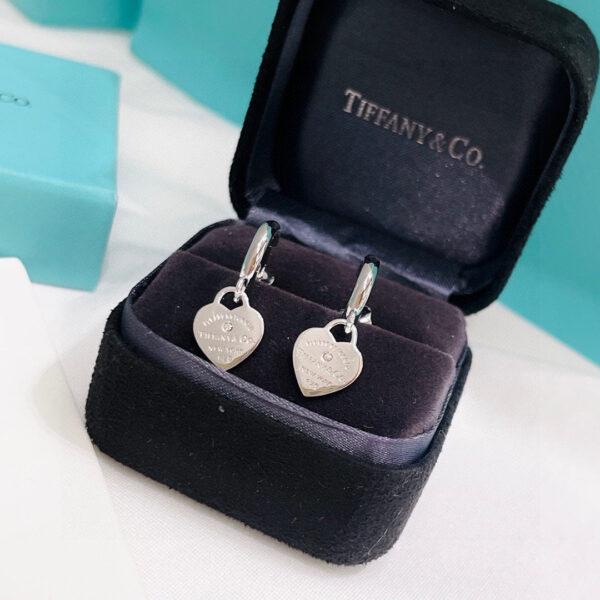 Toxse T - Jewelry Hoop Heart Diamond Earrings - Image 6