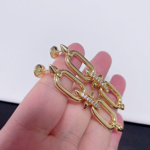 Toxse T - Jewelry Poseidon Diamond Gold Earrings - Image 3