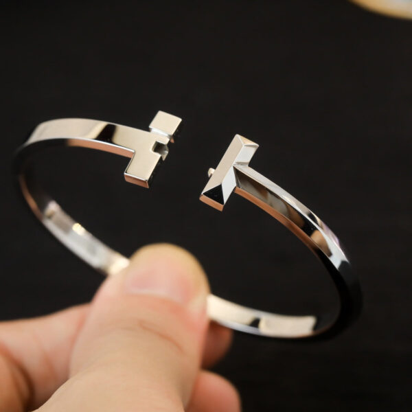 Toxse T - Jewelry T No Diamond Silver Bracelet - Image 6
