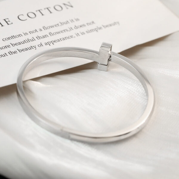 Toxse T - Jewelry T No Diamond Silver Bracelet - Image 7