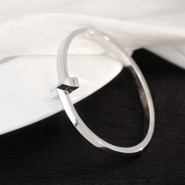 Toxse T - Jewelry T No Diamond Silver Bracelet - Image 8
