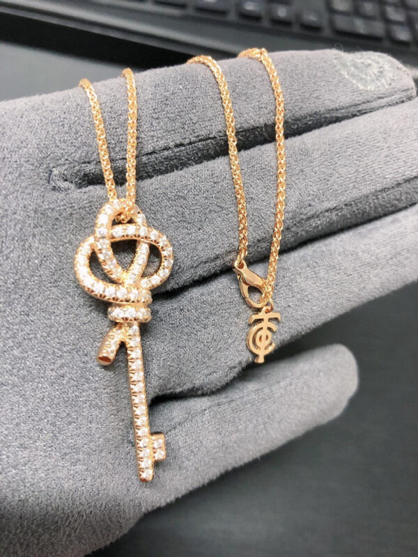 Toxse T - Jewelry Knot Woven Full Diamond Necklace - Image 6