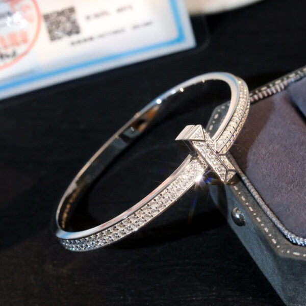 Toxse T - Jewelry T Full Diamond Silver Bracelet - Image 5