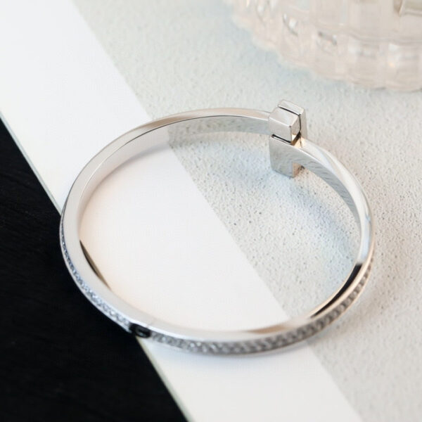 Toxse T - Jewelry T Full Diamond Silver Bracelet - Image 6