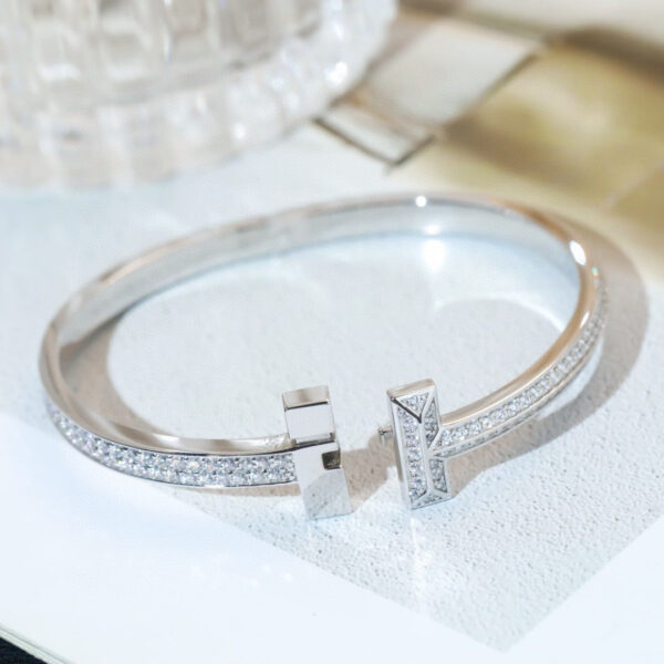 Toxse T - Jewelry T Full Diamond Silver Bracelet - Image 2