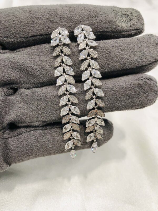 Toxse T - Jewelry Victoria Vine Drop Diamond Earrings - Image 4