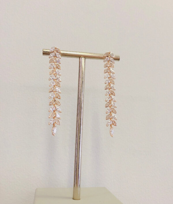 Toxse T - Jewelry Victoria Vine Drop Diamond Earrings - Image 2