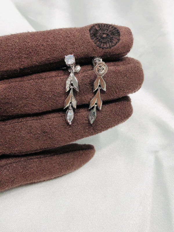 Toxse T - Jewelry Victoria Vine Convertible Drop Diamond Earrings - Image 3