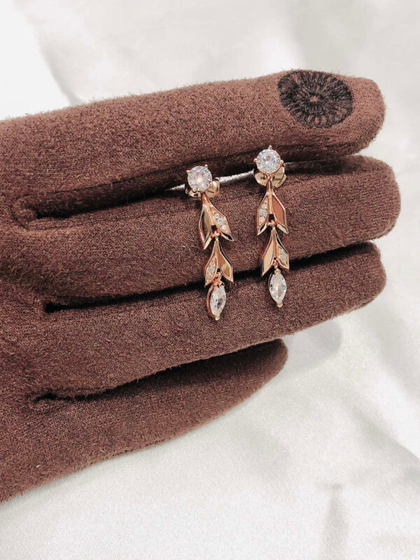 Toxse T - Jewelry Victoria Vine Convertible Drop Diamond Earrings - Image 4