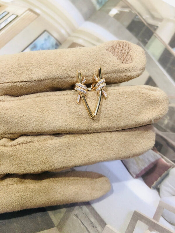 Toxse T - Jewelry Knot Diamond Earrings - Image 3