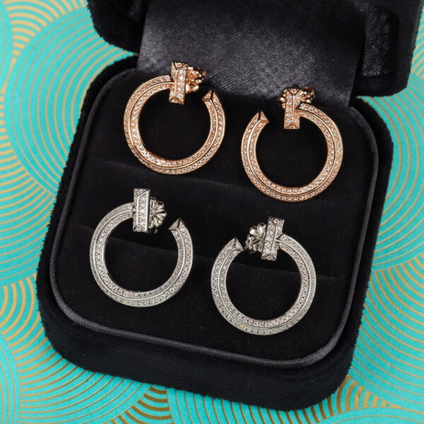 Toxse T - Jewelry T1 Open Hoop Diamond Earrings - Image 3