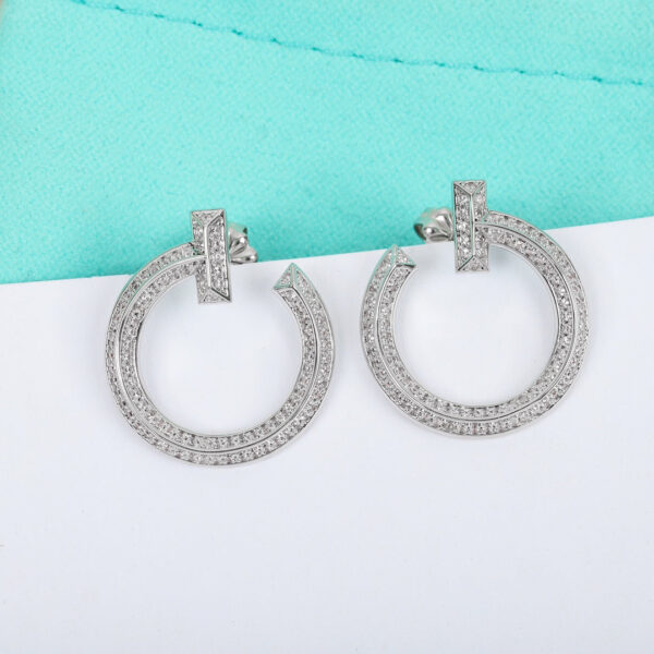 Toxse T - Jewelry T1 Open Hoop Diamond Earrings - Image 5
