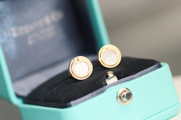 Toxse T - Jewelry Double T Rose Gold Earrings - Image 6