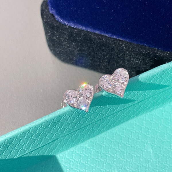 Toxse T - Jewelry Heart Diamond Earrings - Image 3