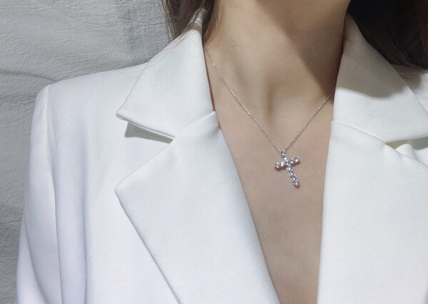 Toxse T - Jewelry Cross Diamond Pendant Necklace - Image 7