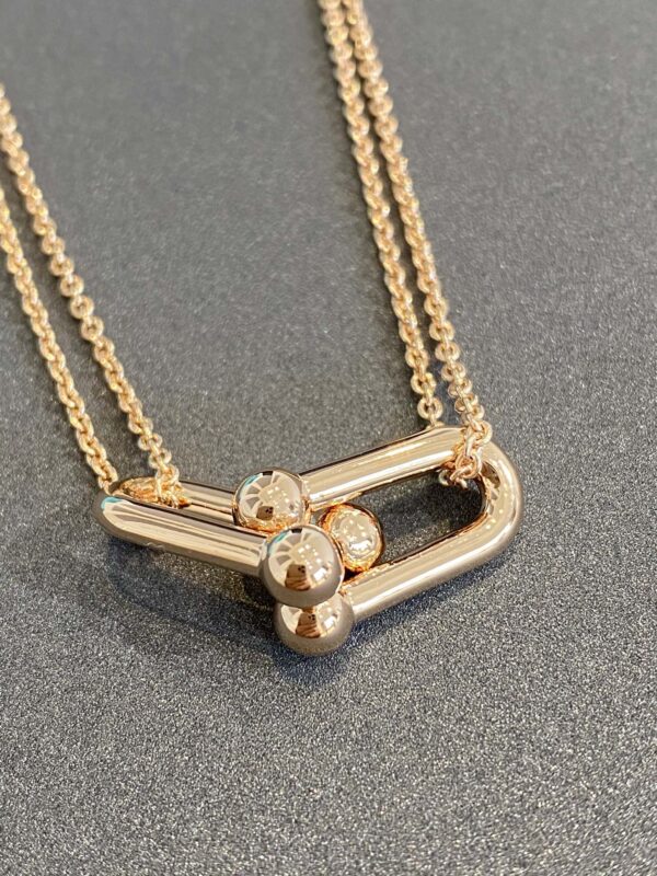 Toxse T - Jewelry Double Link Pendant Diamond Necklace - Image 6