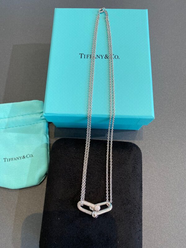 Toxse T - Jewelry Double Link Pendant Diamond Necklace - Image 8
