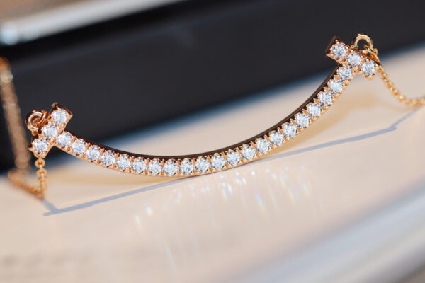 Toxse T - Jewelry T  Smile Full Diamond Necklace - Image 11