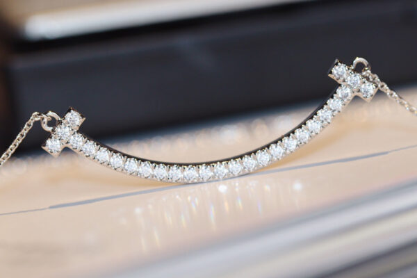 Toxse T - Jewelry T  Smile Full Diamond Necklace - Image 3