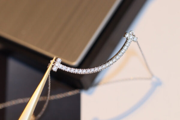 Toxse T - Jewelry T  Smile Full Diamond Necklace - Image 6