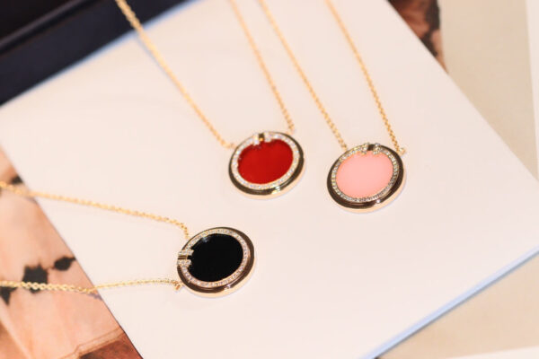 Toxse T - Jewelry Circle Pendant Rose Gold Necklace - Image 11