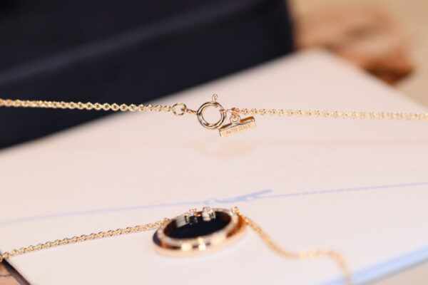 Toxse T - Jewelry Circle Pendant Rose Gold Necklace - Image 12