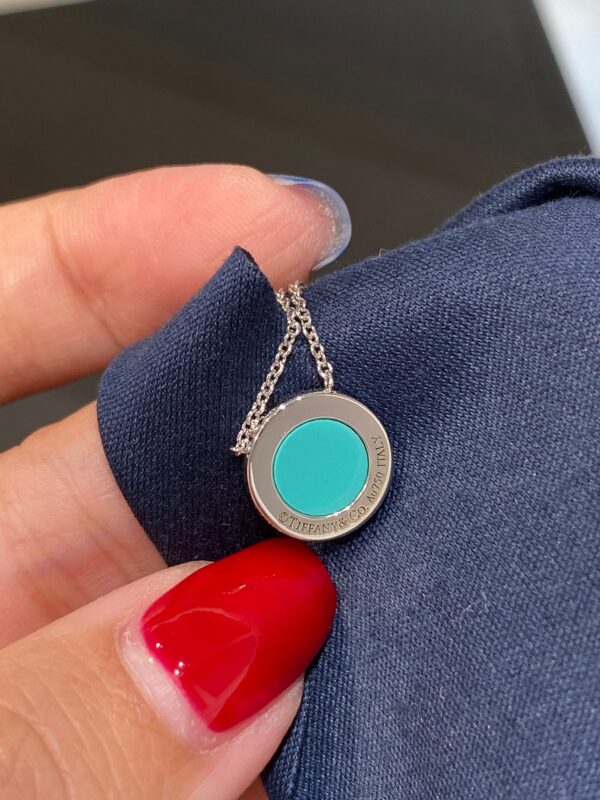 Toxse T - Jewelry Circle Pendant Silver Necklace - Image 6