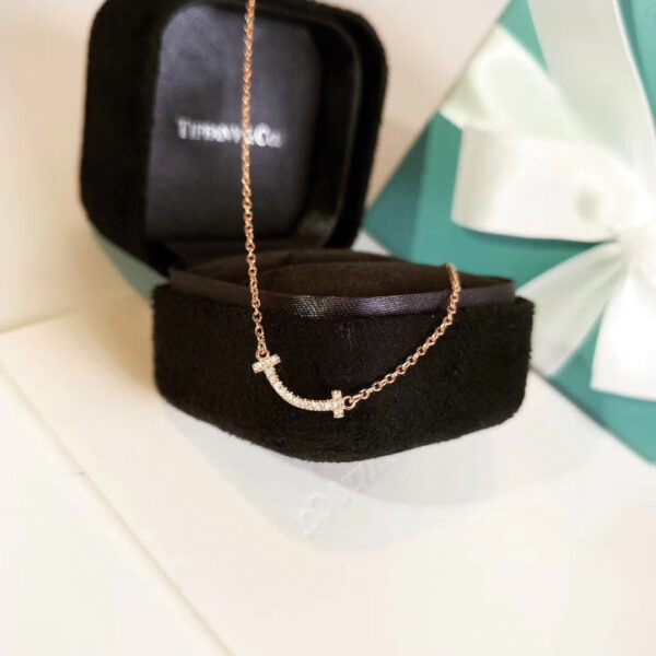 Toxse T - Jewelry T1 Smile Full Diamond Mini Necklace - Image 4