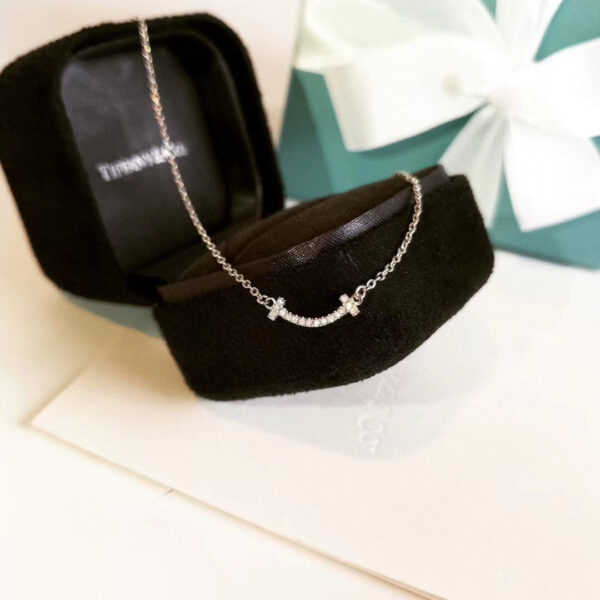 Toxse T - Jewelry T1 Smile Full Diamond Mini Necklace - Image 8