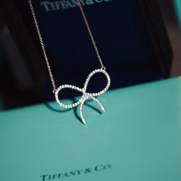 Toxse T - Jewelry Bow Tie Full Diamond Necklace - Image 4