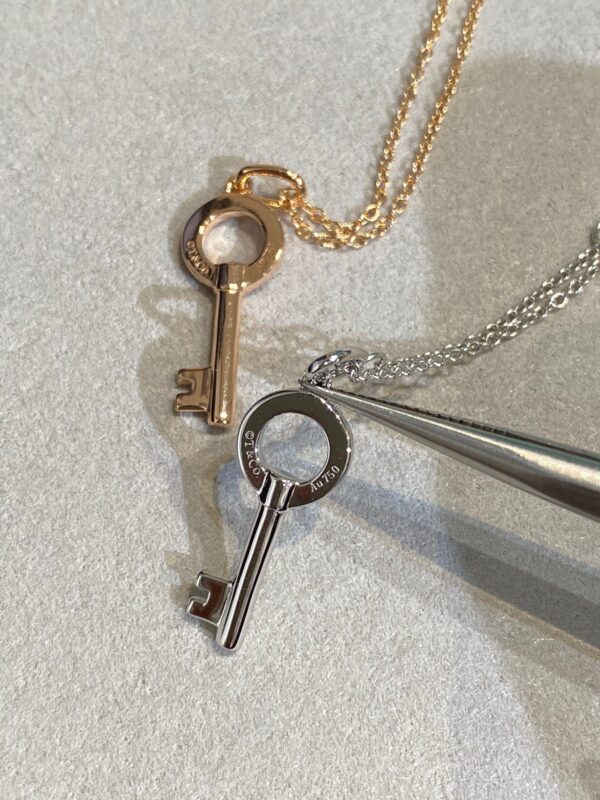 Toxse T - Jewelry Circle Diamond Key Necklace - Image 2