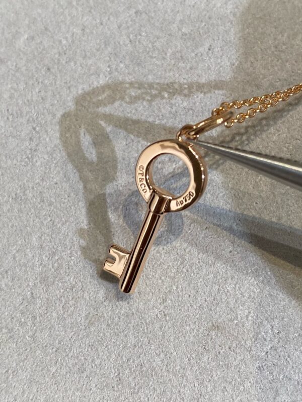 Toxse T - Jewelry Circle Diamond Key Necklace - Image 3