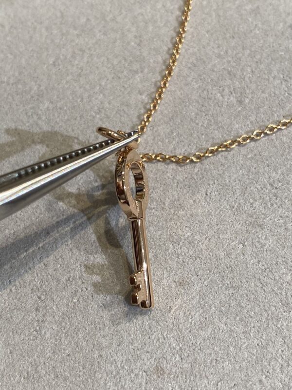 Toxse T - Jewelry Circle Diamond Key Necklace - Image 4