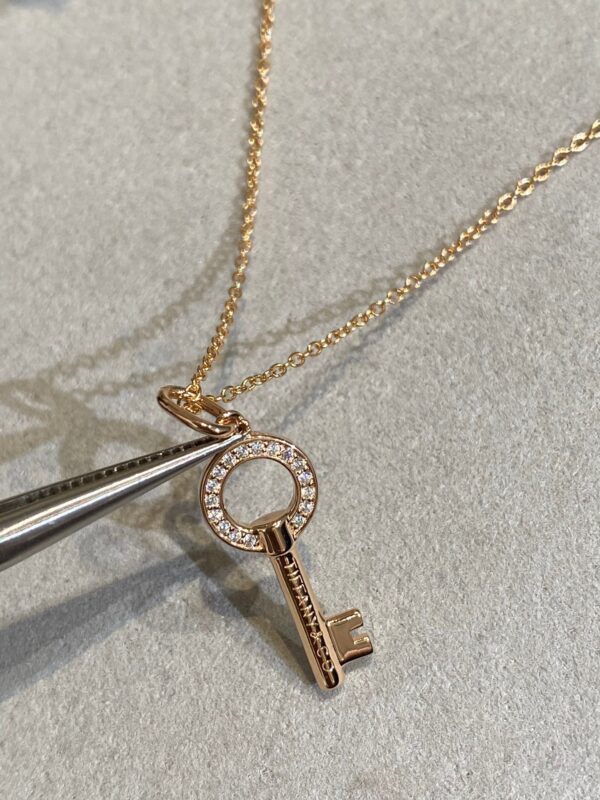 Toxse T - Jewelry Circle Diamond Key Necklace - Image 5