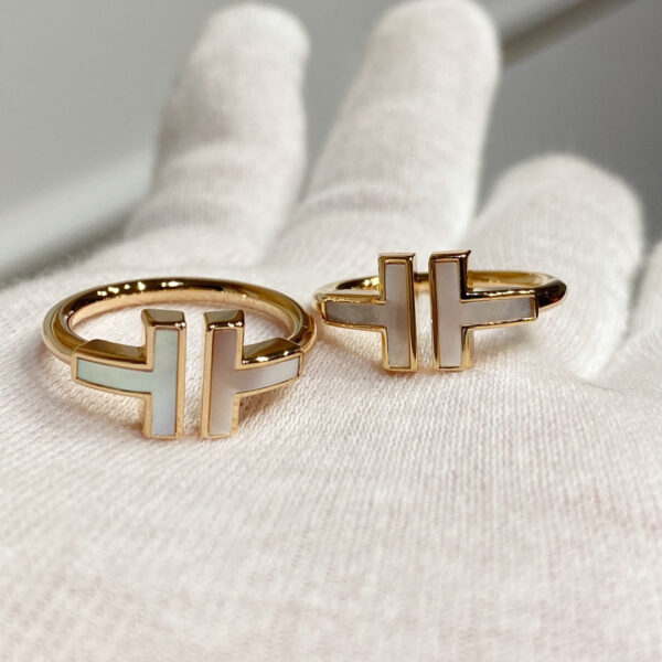 Toxse T - Jewelry Double T With White Gold Ring - Image 2