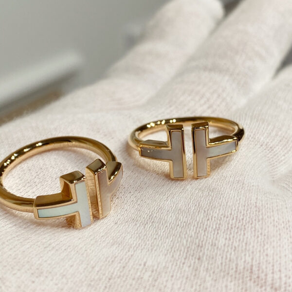 Toxse T - Jewelry Double T With White Gold Ring - Image 3