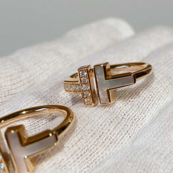 Toxse T - Jewelry Double T With Diamond Gold Ring - Image 5