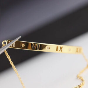 Toxse T - Jewelry V No Diamond Gold Bracelet