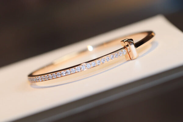 Toxse T - Jewelry T Half Diamond Rose Gold Bracelet - Image 3