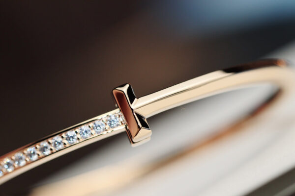 Toxse T - Jewelry T Half Diamond Rose Gold Bracelet - Image 4